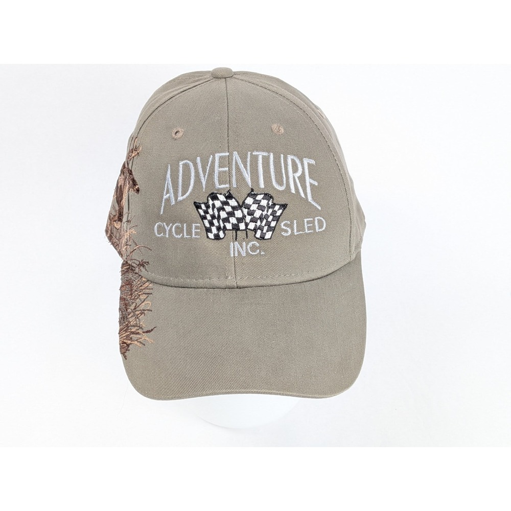 Dri Duck Authentic Wildlife Series Baseball Cap 2008 Adventure Cycle Sled Tan